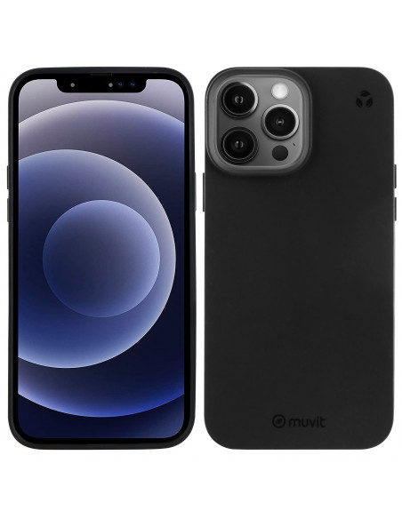 muvit for change funda recycletek compatible con Apple iPhone 13 Pro Max negra