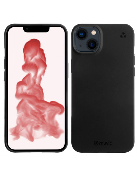 muvit for change funda recycletek compatible con Apple iPhone 14 Plus negra
