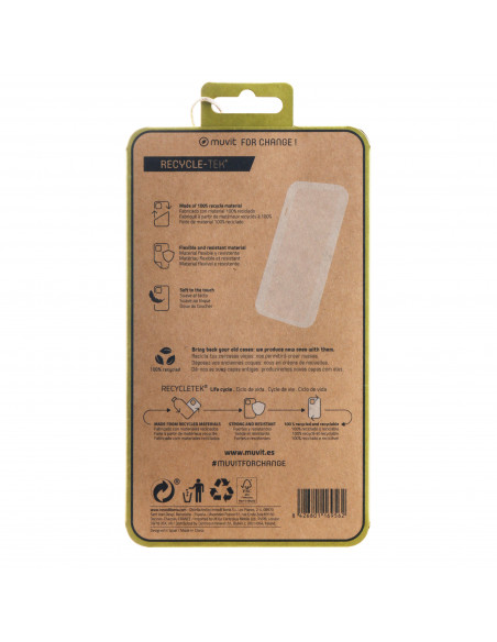 muvit for change funda recycletek compatible con Oppo A38 4G transparente