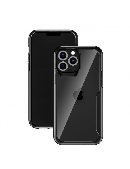 muvit for change funda shockproof 2m compatible con Apple iPhone 13 Pro Max transparente/negra