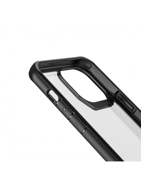 muvit for change funda shockproof 2m compatible con Apple iPhone 13 Pro Max transparente/negra