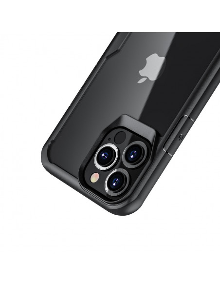 muvit for change funda shockproof 2m compatible con Apple iPhone 13 Pro Max transparente/negra
