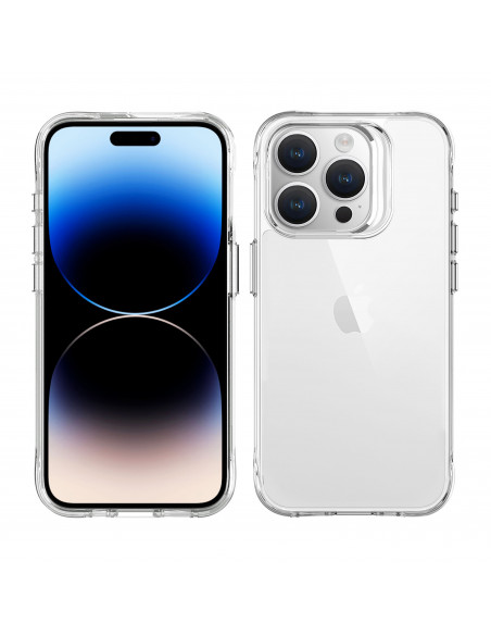 muvit for change funda shockproof 2m compatible con Apple iPhone 15 Pro transparente