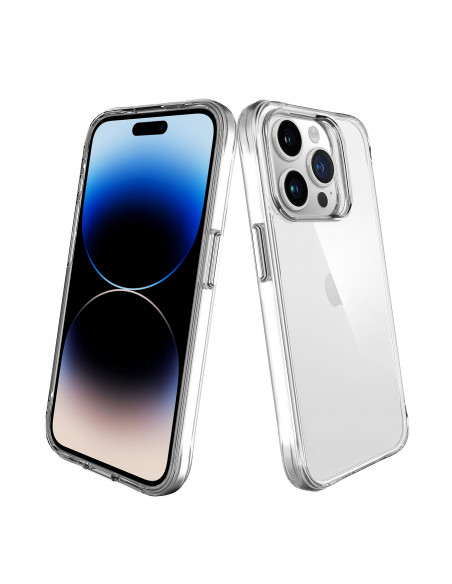 muvit for change funda shockproof 2m compatible con Apple iPhone 15 Pro transparente