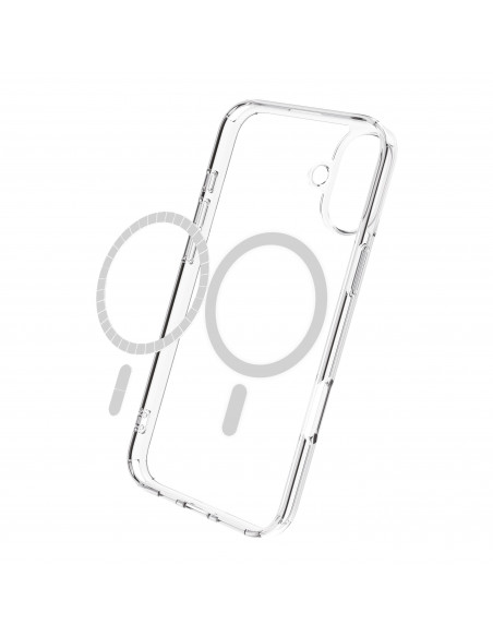 muvit for change funda recycletek Magsafe compatible con Apple iPhone 16 transparente