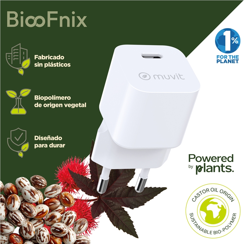 muvit for change cargador de pared Tipo C PD30W BiooFnix