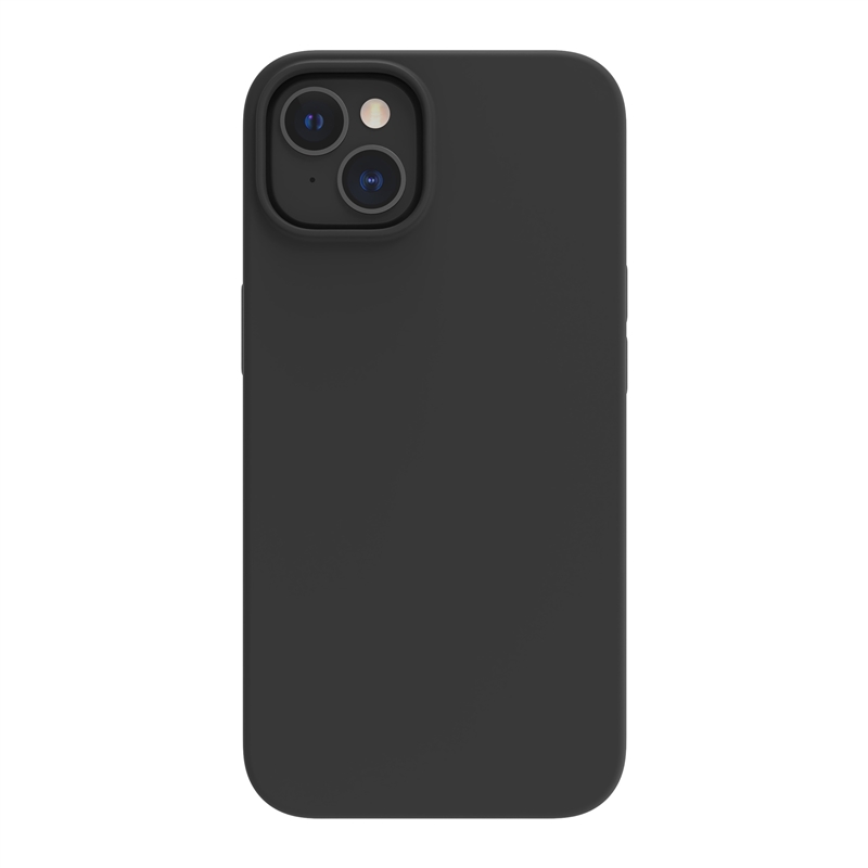 muvit for change funda Liquid Silicone Magsafe compatible con Apple iPhone 14 Plus negra