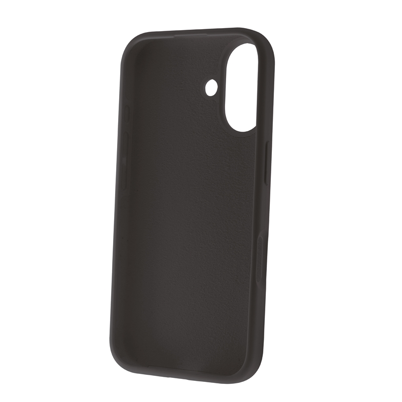 muvit for change funda Liquid Silicone compatible con Apple iPhone 16 negra