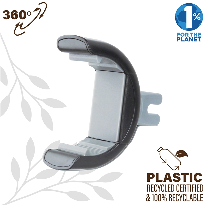 muvit for change soporte coche universal salida de aire rotativo 360 hasta 6,7" ó 8,5 cm de ancho negro