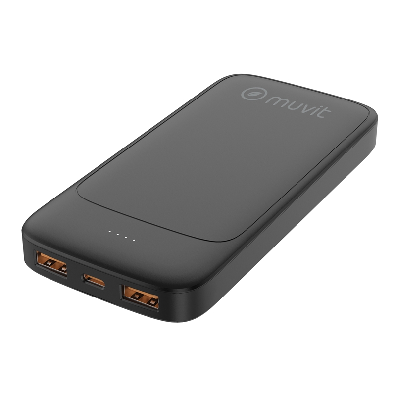muvit for change power bank 10000mAh 2 USB + Tipo C PD20W negro