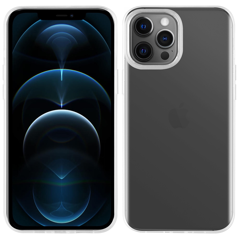 muvit for change funda antibacteriana compatible con Apple iPhone 12 Pro Max  transparente