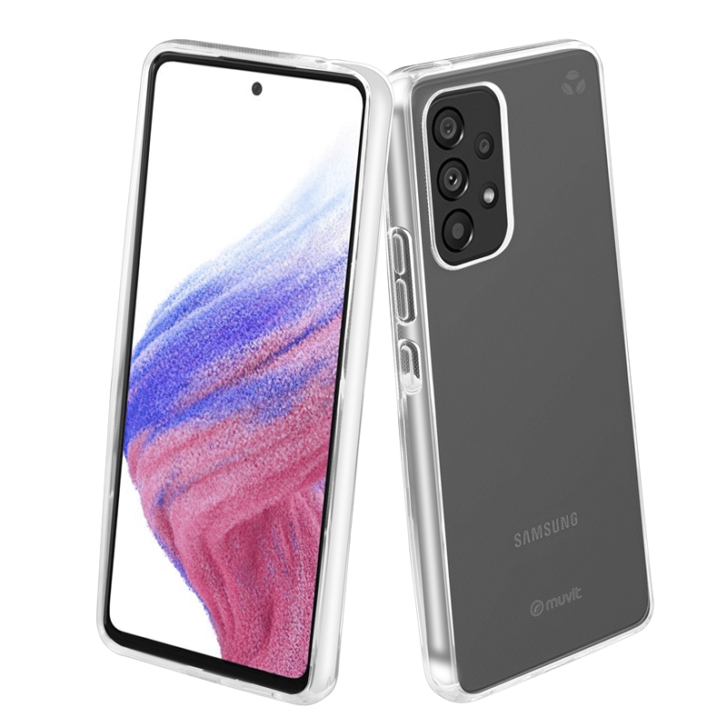 muvit for change funda compatible con Samsung Galaxy A53 5G transparente