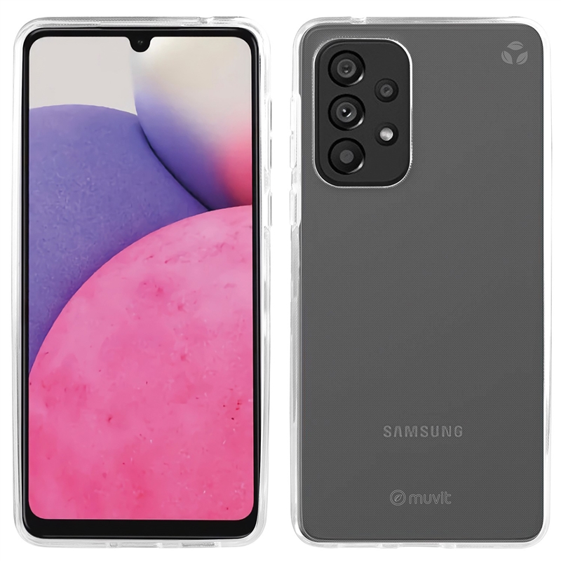 muvit for change funda compatible con Samsung Galaxy A33 5G transparente