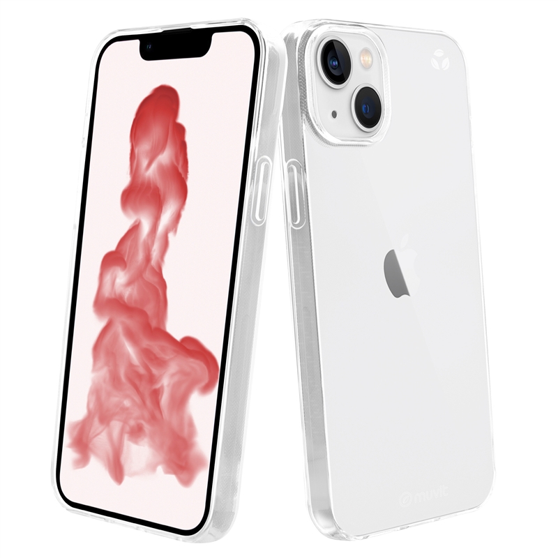 muvit for change funda compatible con Apple iPhone 14 Plus transparente
