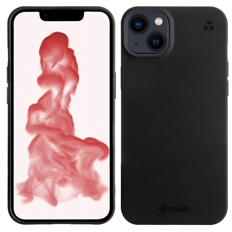 muvit for change funda compatible con Apple iPhone 14 Plus negra