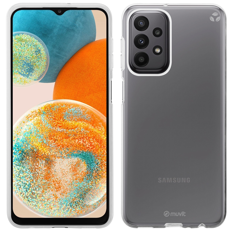 muvit for change funda compatible con Samsung Galaxy A23 5G/4G transparente