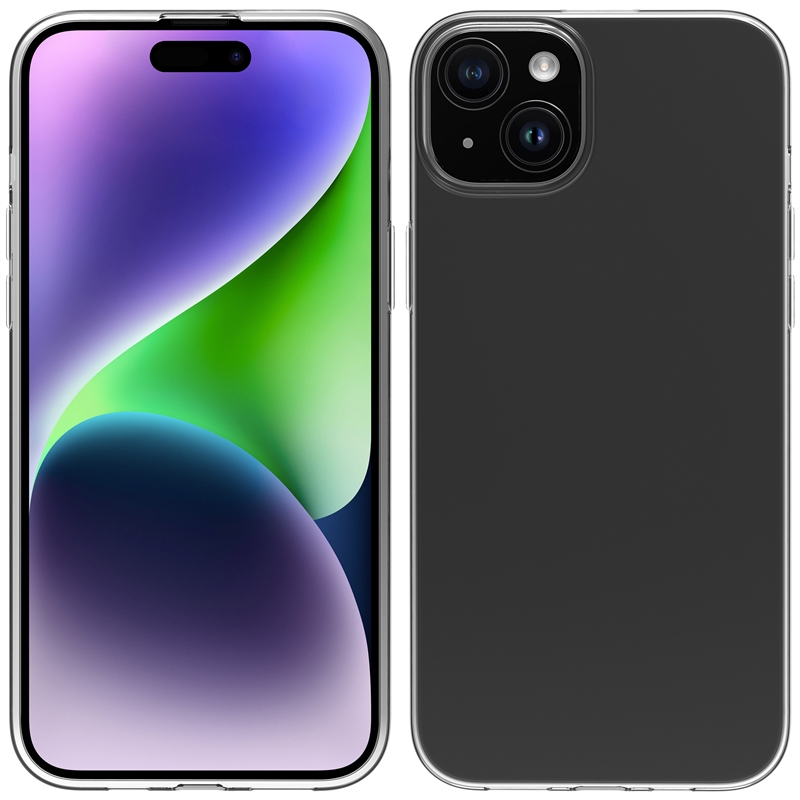 muvit for change funda compatible con Apple iPhone 15 Plus transparente