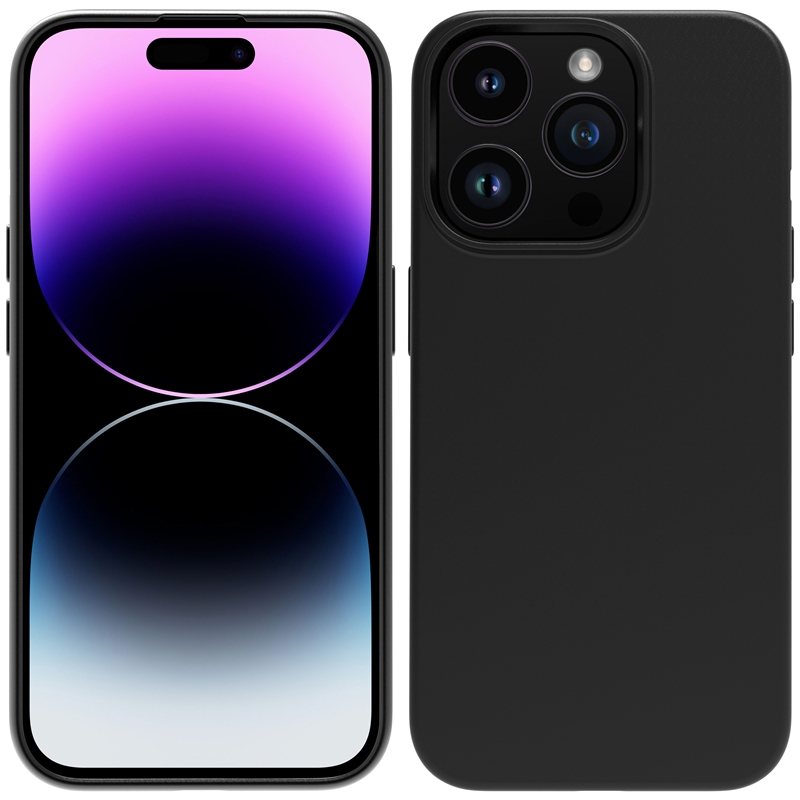 muvit for change funda compatible con Apple iPhone 15 Pro negra