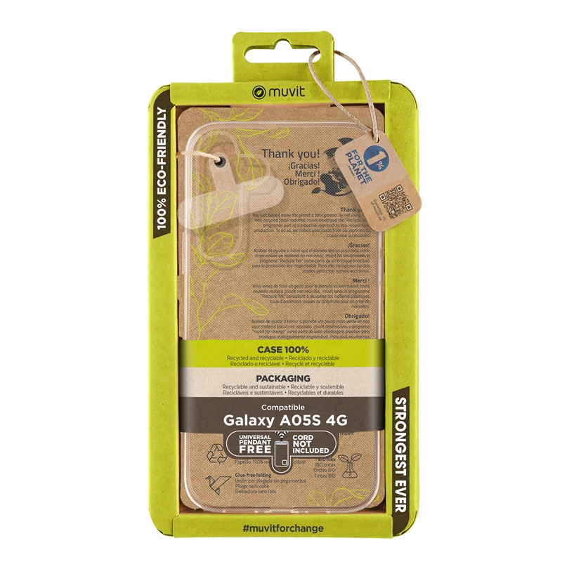 muvit for change funda compatible con Samsung Galaxy A05s 4G transparente