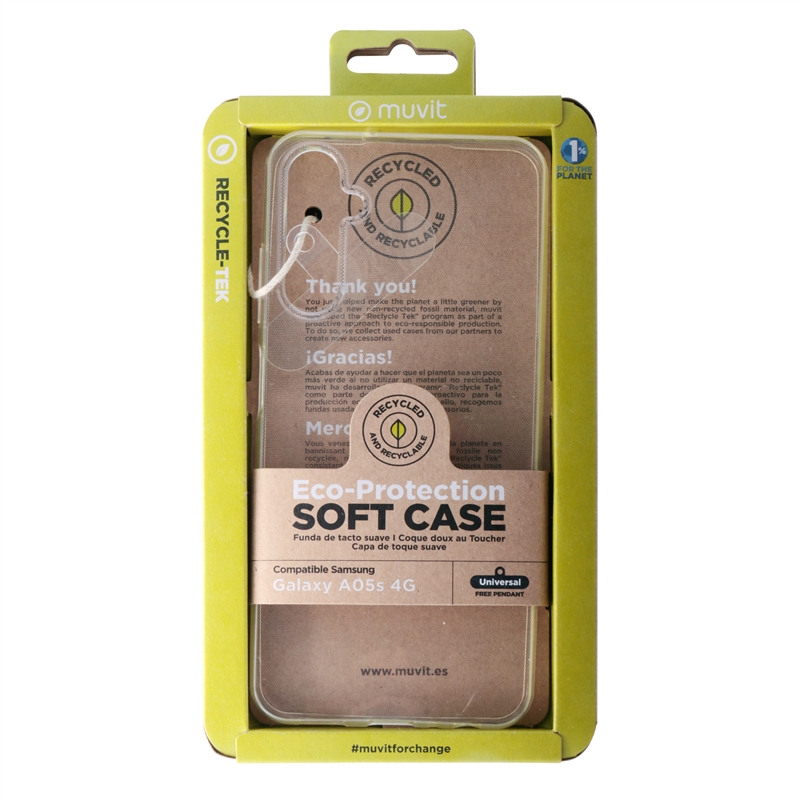 muvit for change funda compatible con Samsung Galaxy A05s 4G transparente