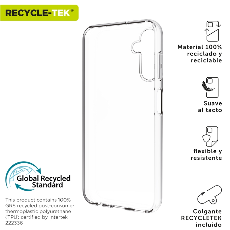 muvit for change funda compatible con Samsung Galaxy A25 5G transparente