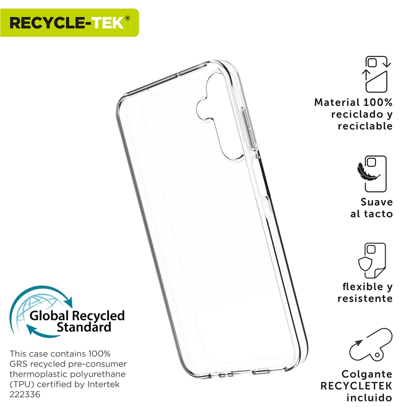 muvit for change funda compatible con Samsung Galaxy A15 4G/5G transparente