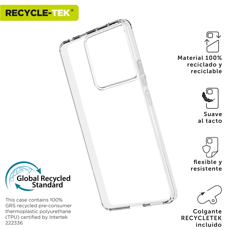 muvit for change funda compatible con Xiaomi Redmi Note 13 Pro 5G transparente