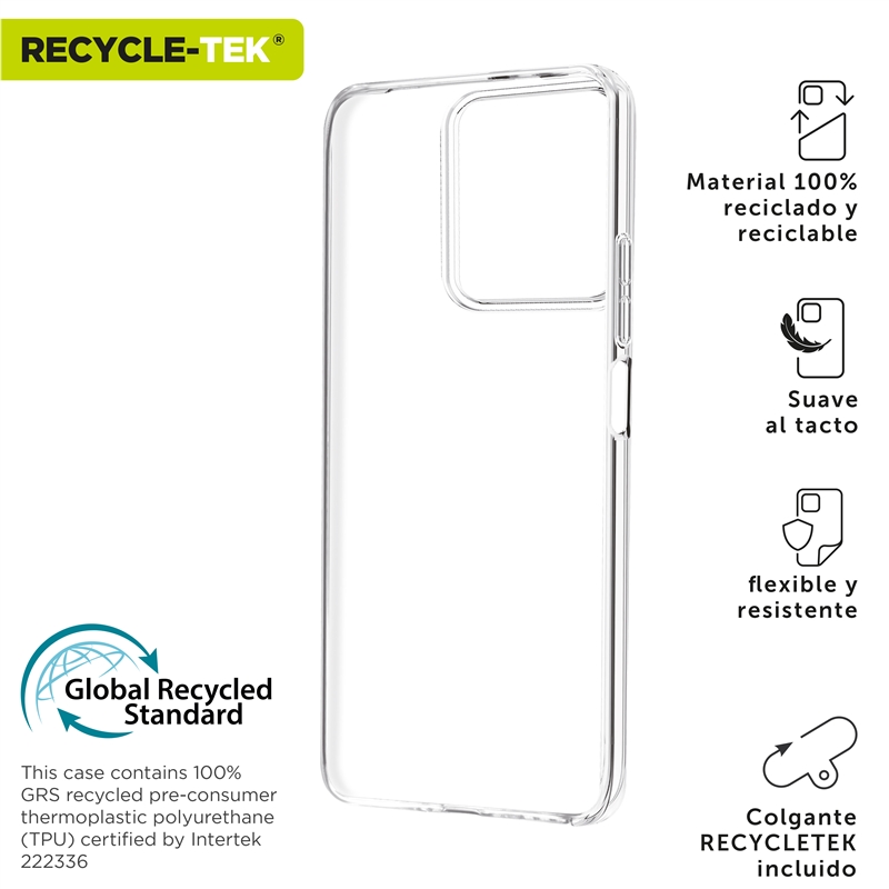 muvit for change funda compatible con Oppo A40 4G/A3X 5G transparente