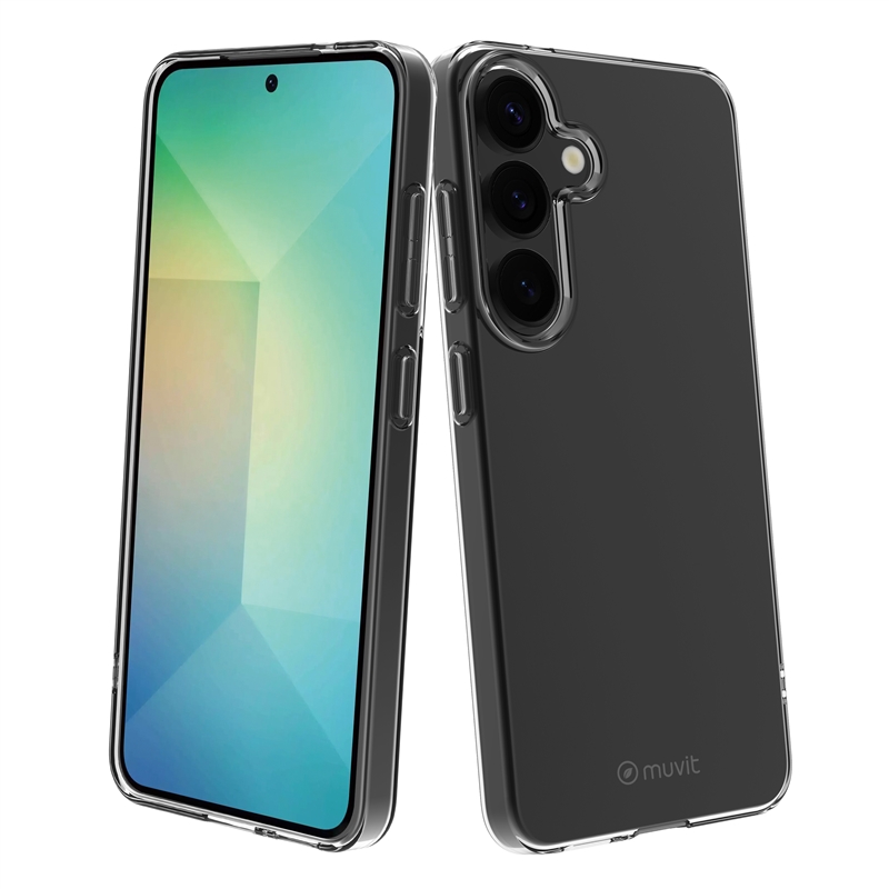 muvit for change funda compatible con Samsung Galaxy S25 transparente