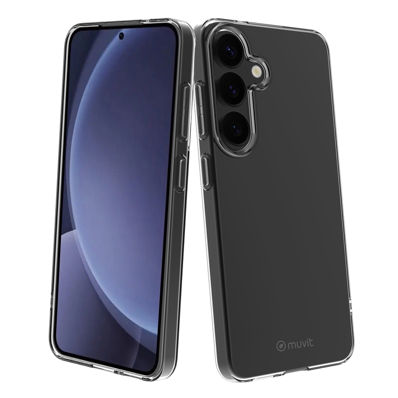 muvit for change funda compatible con Samsung Galaxy S25 Plus transparente