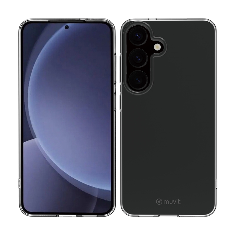muvit for change funda compatible con Samsung Galaxy S25 Plus transparente