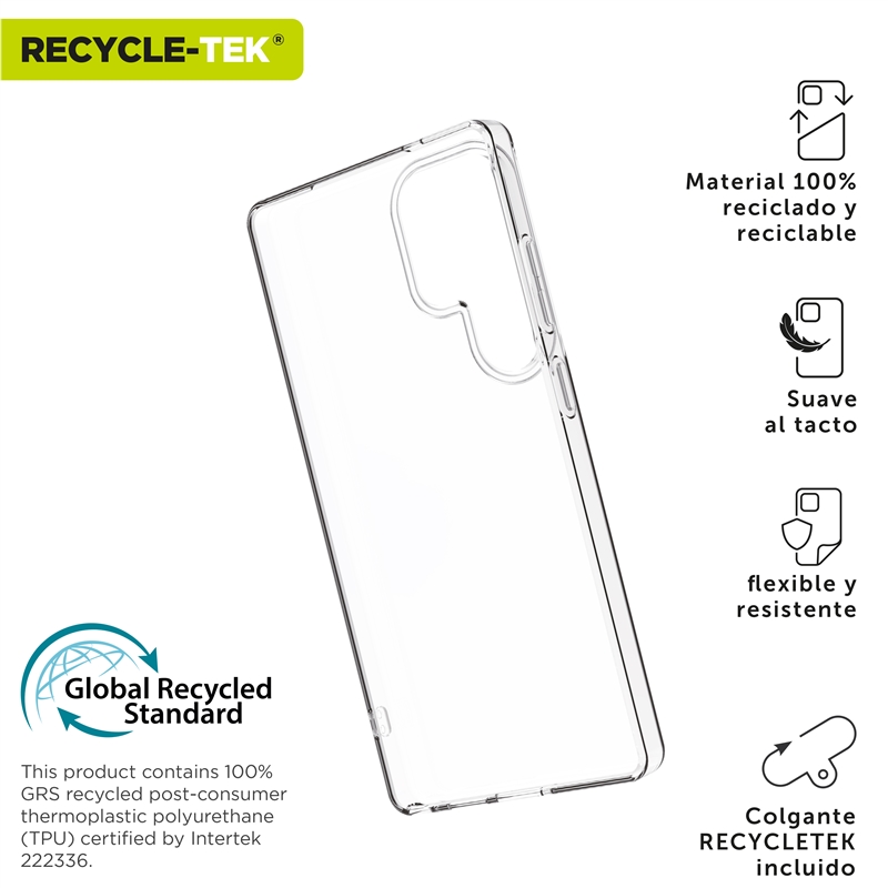 muvit for change funda compatible con Samsung Galaxy S25 Ultra transparente
