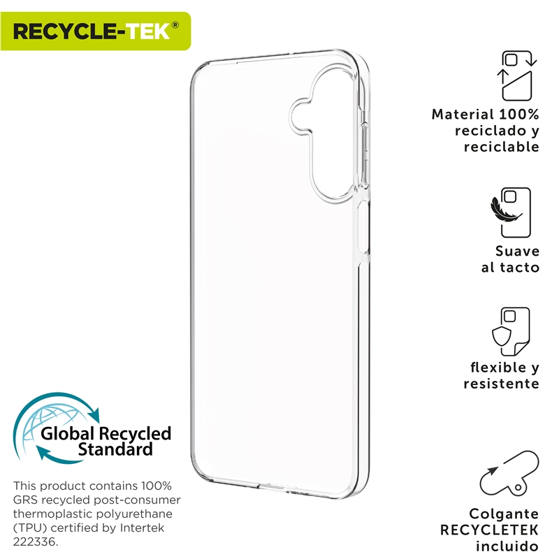 muvit for change funda compatible con Samsung Galaxy A26 5G transparente