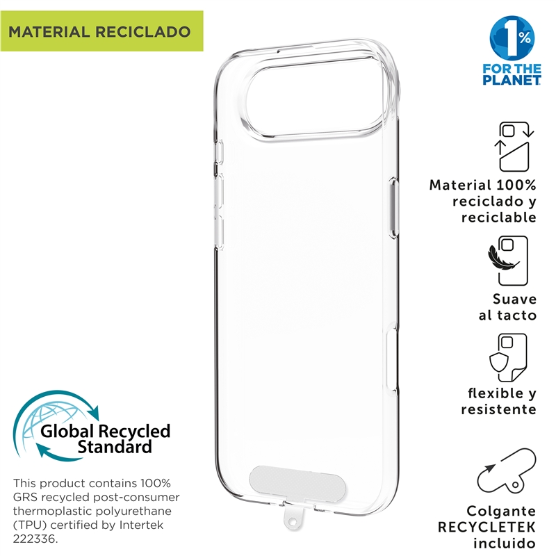 muvit for change funda compatible con Apple iPhone Air transparente