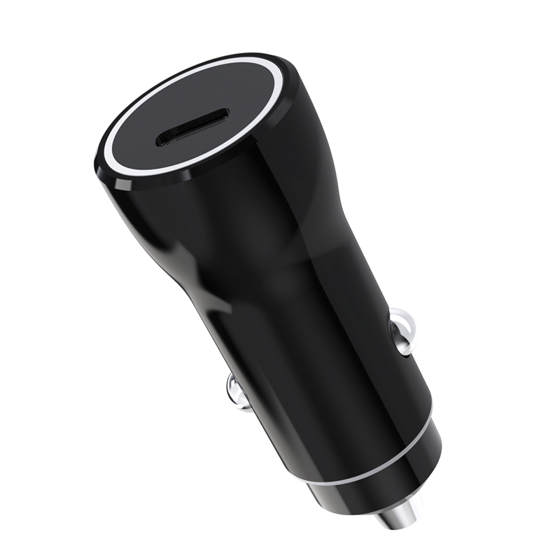 muvit for change cargador coche Tipo C PD 20W negro