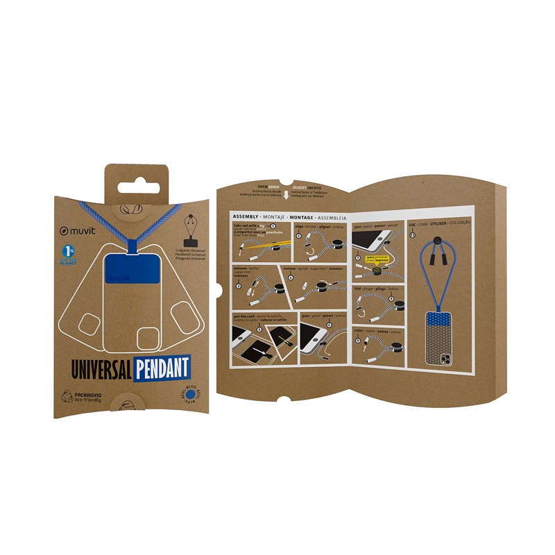 muvit for change colgante universal compatible con fundas azul