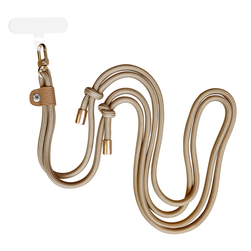 muvit for change colgante universal con soporte transparente + cordon doble color arena