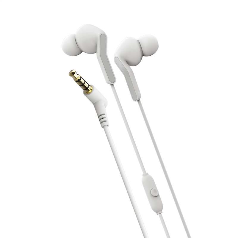 muvit for change auriculares estéreo E57 3.5mm blancos