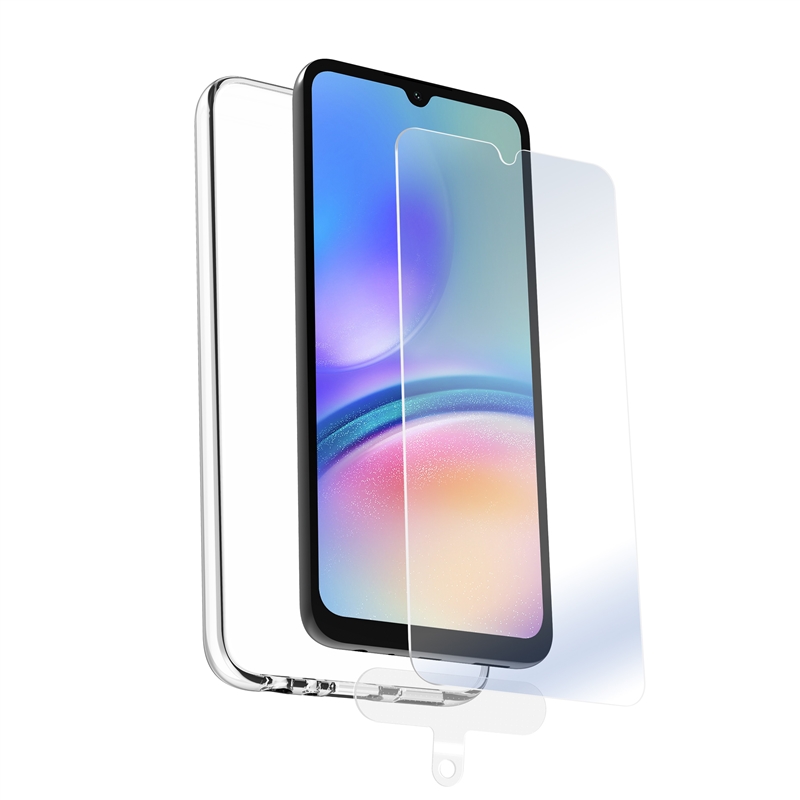 muvit for change funda compatible con Samsung Galaxy A05S 4G + protector de pantalla vidrio templado plano