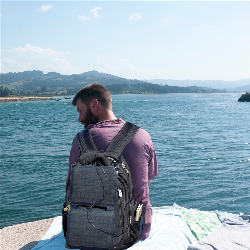 muvit for change cargador solar 10w negro