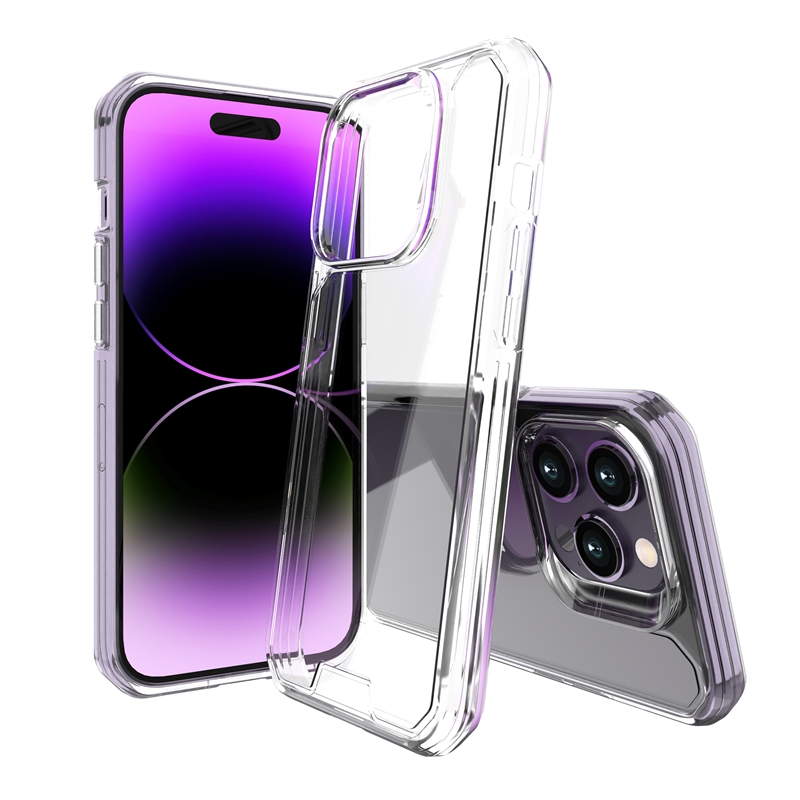 muvit for change funda shockproof 2m compatible con Apple iPhone 14 Pro transparente