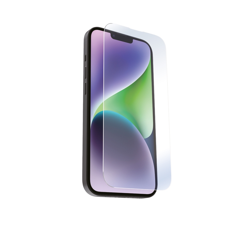 muvit for change protector pantalla compatible con Apple iPhone 16e/14/13/13 Pro vidrio templado plano