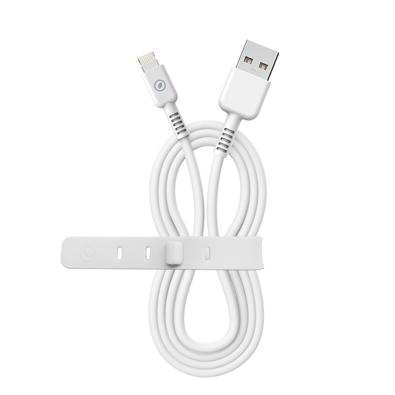 muvit for change cable USB a Lightning MFI 2,4A/12W 3m blanco