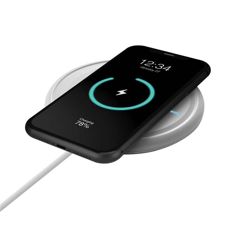 muvit for change cargador sobremesa inalámbrico Qi 7,5-10-15W 3A blanco